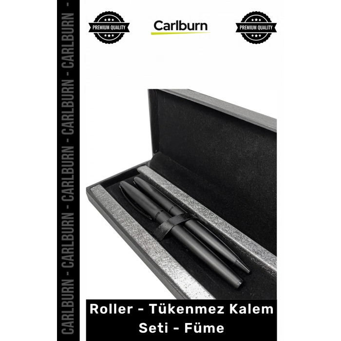 #Kalem Lüks Metal Ofis Hediyelik Prestijli Kurumsal Şık Roller Tükenmez Kalem Seti Füme