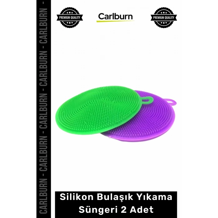 Özel Üretim Esnek Dayanıklı Mutfak Temizlik Gereçleri Hijyenik Silikon Bulaşık Yıkama Süngeri 2 Adet