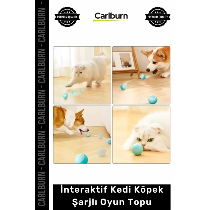 Özel Üretim Akıllı Otomatik Hareketli Zıplayan Sessiz Silikon İnteraktif Kedi Köpek Şarjlı Oyun Topu
