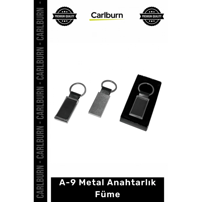 Özel Üretim Lüks Şık Dayanıklı Modern Kaliteli Hediyelik Aksesuar A9 Metal Anahtarlık Füme 1 Adet