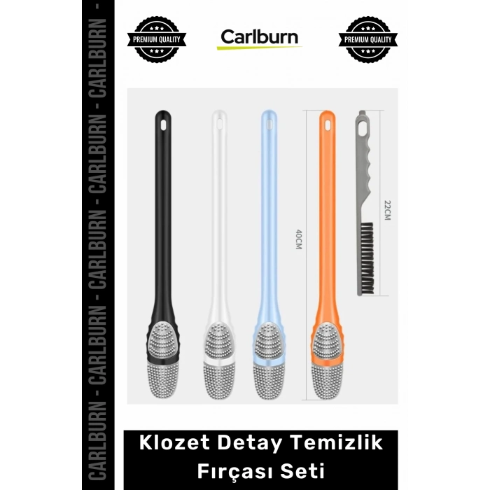 Özel Üretim Silikon Tırtıklı Hijyenik Banyo Ergonomik Pratik Klozet Detay Temizlik Fırçası Seti