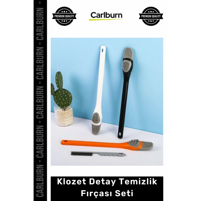 Özel Üretim Silikon Tırtıklı Hijyenik Banyo Ergonomik Pratik Klozet Detay Temizlik Fırçası Seti