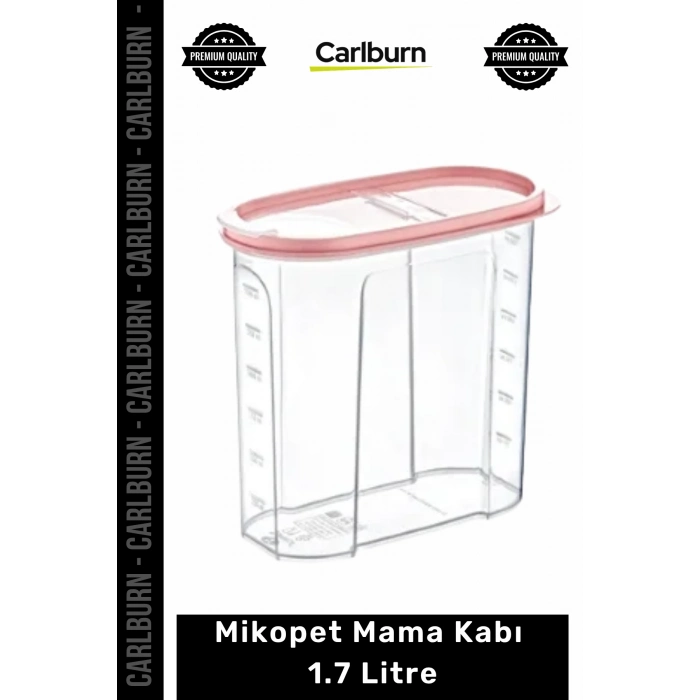 #MamaKabı Evcil Hayvan Kedi Köpek Kaliteli Plastik Hava Geçirmez Taze Saklama Mama Kabı 1.7 Litre