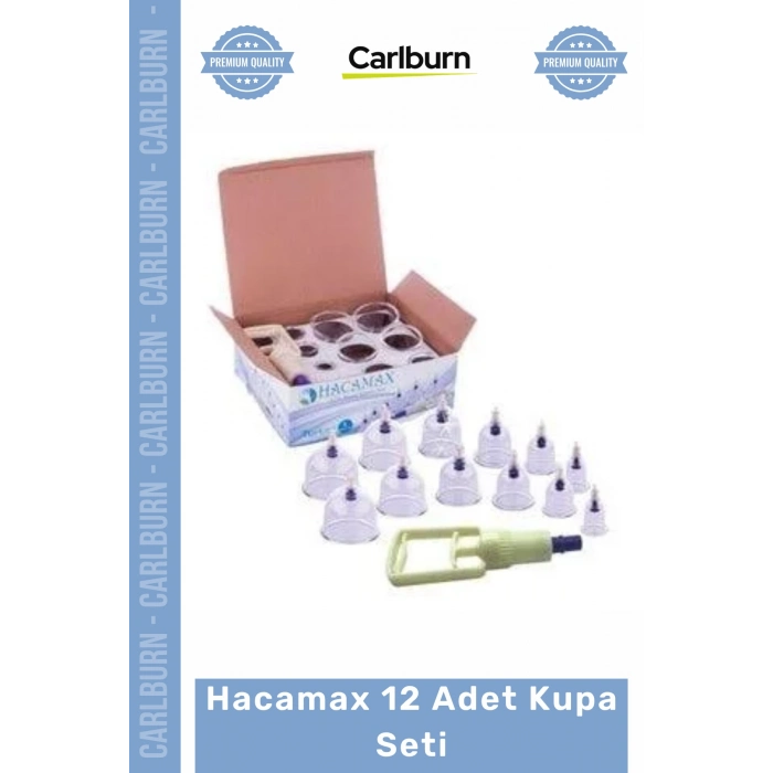 #Hacamat Profesyonel Vakumlu Tedavi Ekipmanı Pompalı Seperatörlü Kutu Hacamax 12 Adet Kupa Seti