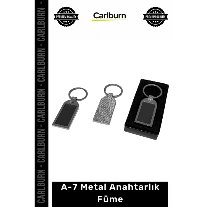 Özel Üretim Lazer Baskılı Logo İşlemeli Promosyon Hediyelik Şık Tasarım A7 Metal Anahtarlık Füme