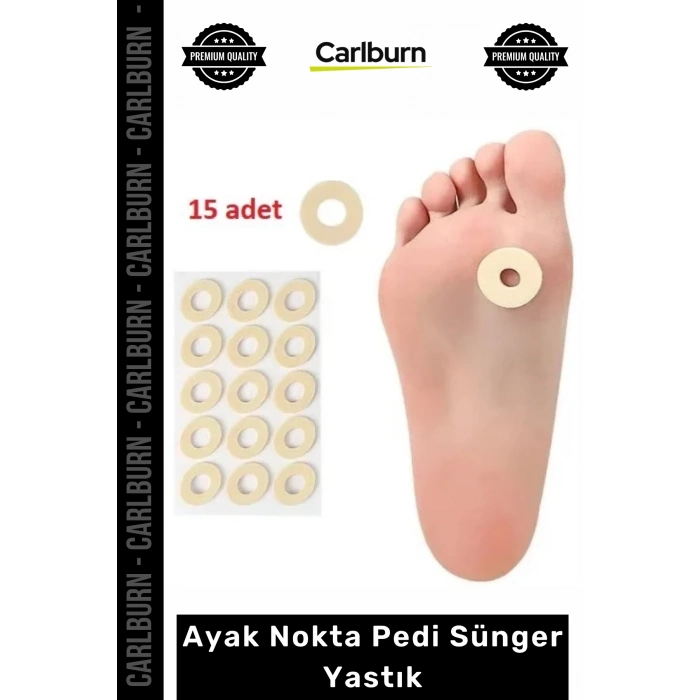 #AyakBakım 15li Paket Yumuşak Konforlu Baskı Azaltıcı Ortopedik Destek Ayak Nokta Pedi Sünger Yastık