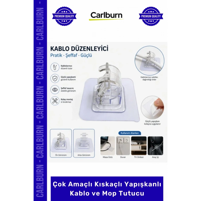Özel Üretim Duvar Organizer Pratik Askı Düzenleyici Çok Amaçlı Kıskaçlı Yapışkanlı Kablo Mop Tutucu