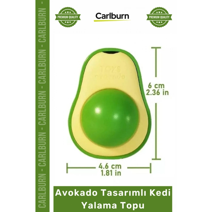 #Petshop Kedi Otu Topu Doğal Diş Temizleyici Sağlıklı Eğitici Avokado Tasarımlı Kedi Yalama Topu