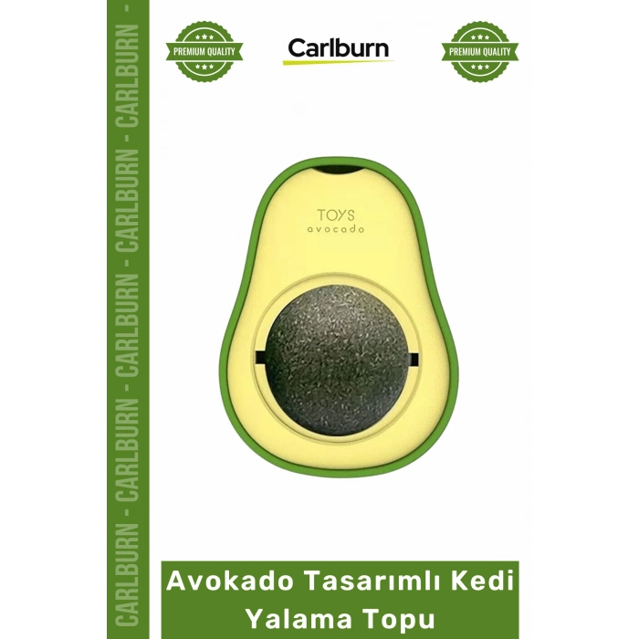 #Petshop Kedi Otu Topu Doğal Diş Temizleyici Sağlıklı Eğitici Avokado Tasarımlı Kedi Yalama Topu