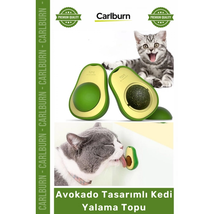 #Petshop Kedi Otu Topu Doğal Diş Temizleyici Sağlıklı Eğitici Avokado Tasarımlı Kedi Yalama Topu