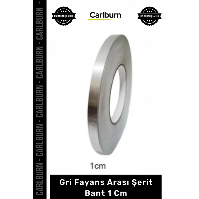 Özel Üretim Kendinden Yapışkanlı Karo Derz Dolgu Dekoratif 50 Metre Gri Fayans Arası Şerit Bant 1 Cm