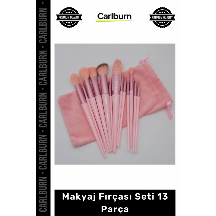 #MakyajSeti Yumuşak Kıl Hızlı Kuruma Özellikli Profesyonel Kozmetik Makyaj Fırçası Seti 13 Parça