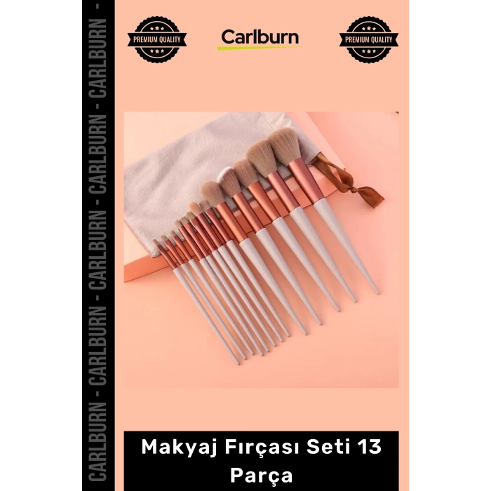 #MakyajSeti Yumuşak Kıl Hızlı Kuruma Özellikli Profesyonel Kozmetik Makyaj Fırçası Seti 13 Parça