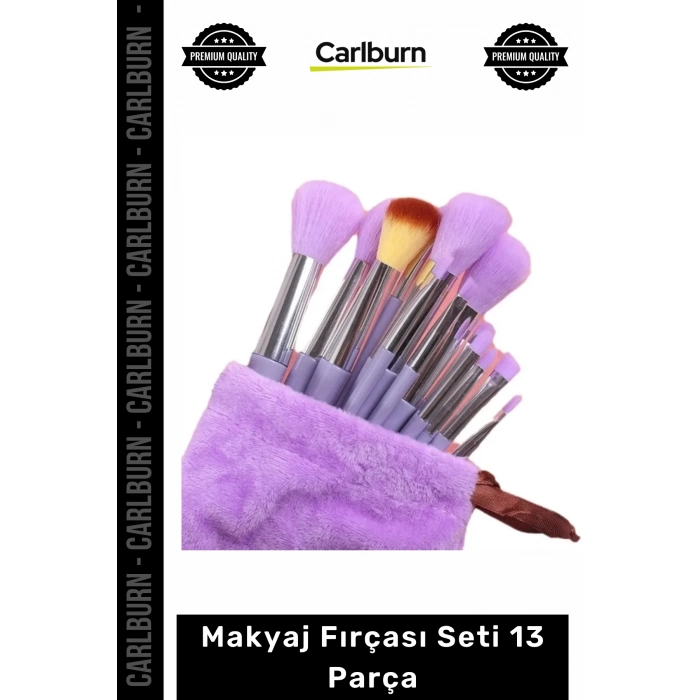 #MakyajSeti Yumuşak Kıl Hızlı Kuruma Özellikli Profesyonel Kozmetik Makyaj Fırçası Seti 13 Parça