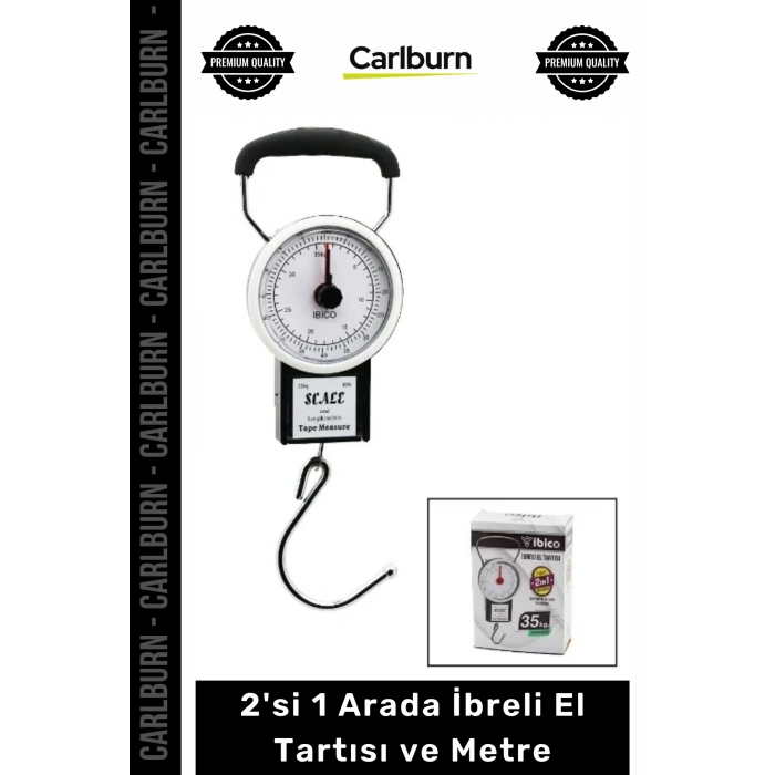#Tartı Hassas Kancalı Valiz Kantarı Pazar 35 Kg Yaylı 2si 1 Arada İbreli El Tartısı Metre
