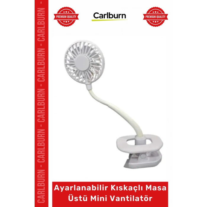 #Vantilatör Esnek Boyunlu Sessiz Portatif Şık Ayarlanabilir Kıskaçlı Masa Üstü Mini Vantilatör