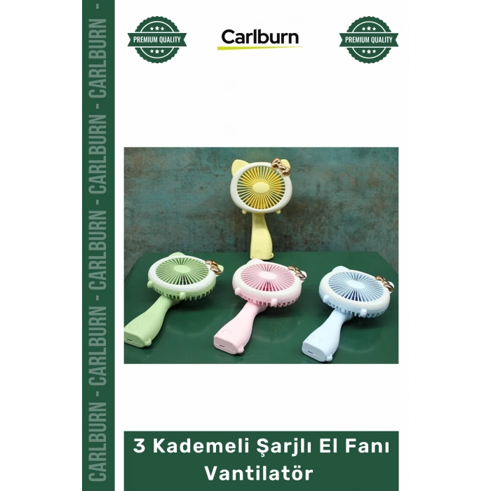 #ElFanı Taşınabilir USB Sessiz Mini Soğutucu Ergonomik Çanta Boyu 3 Kademeli Şarjlı El Fanı Vantilatör