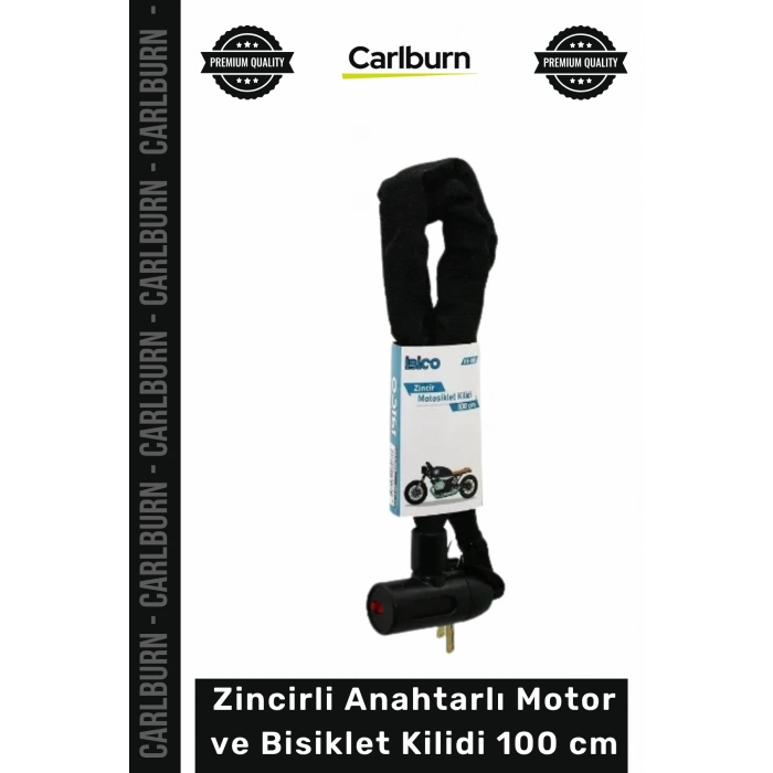 #Kilit Zırhlı Çelik Güvenlik Motosiklet Emniyetli Zincirli Anahtarlı Motor Bisiklet Kilidi 100 Cm