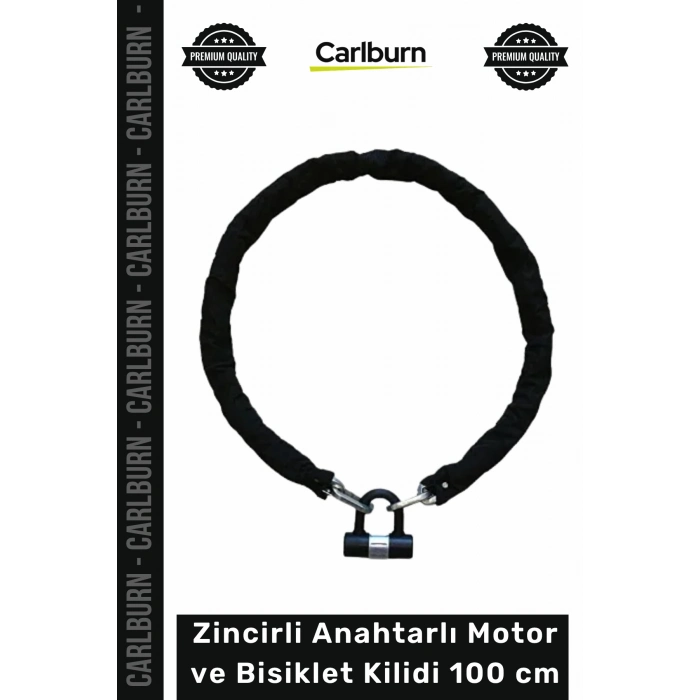 #Kilit Zırhlı Çelik Güvenlik Motosiklet Emniyetli Zincirli Anahtarlı Motor Bisiklet Kilidi 100 Cm