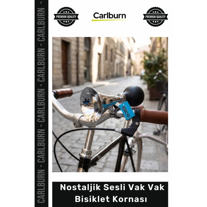 #Korna Krom Kaplama Mekanik Havalı Emniyetli Gidon Uyumlu Nostaljik Sesli Vak Vak Bisiklet Kornası