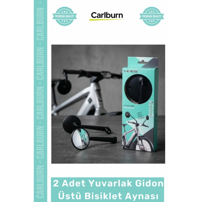 #Ayna 360 Derece Dönebilen Geniş Açılı Konveks 2 Adet Yuvarlak Gidon Üstü Bisiklet Aynası