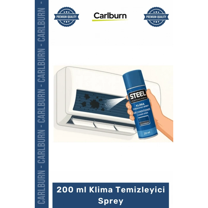 #Sprey Ev Araç Split Hijyen Bakım Koku Giderici Pratik Temizleme 200 ml Klima Temizleyici Sprey