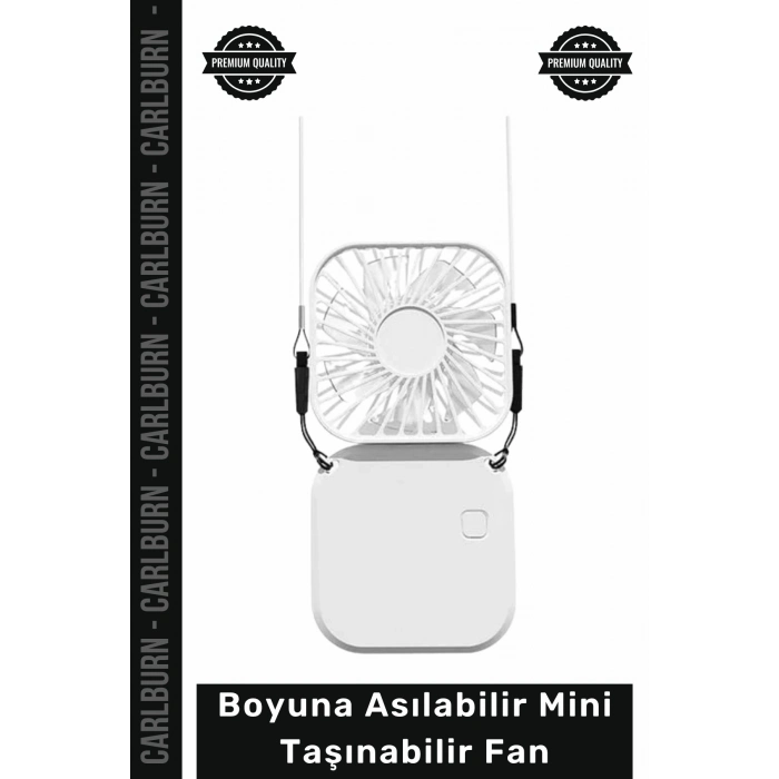 #Vantilatör Fonksiyonel Serinletici Şarj Edilebilir USB Boyuna Asılabilir Mini Taşınabilir El Fanı