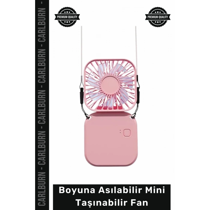 #Vantilatör Fonksiyonel Serinletici Şarj Edilebilir USB Boyuna Asılabilir Mini Taşınabilir El Fanı