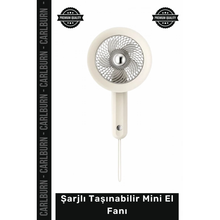 #Vantilatör 3 Kademeli Hız Ayarlı Kompakt Tasarım Güçlü Hava Akımı Şarjlı Taşınabilir Mini El Fanı