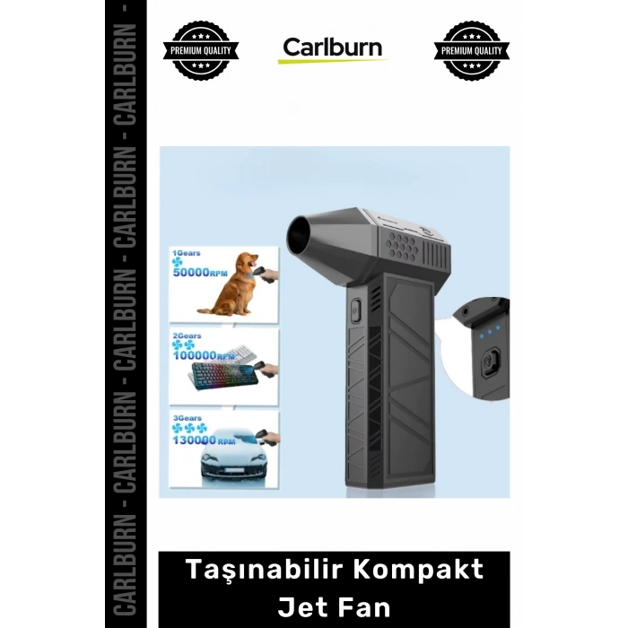 Özel Üretim Güçlü 130000 RPM Motorlu Şarjlı El Tipi Mini Hava Üfleyici Taşınabilir Kompakt Jet Fan