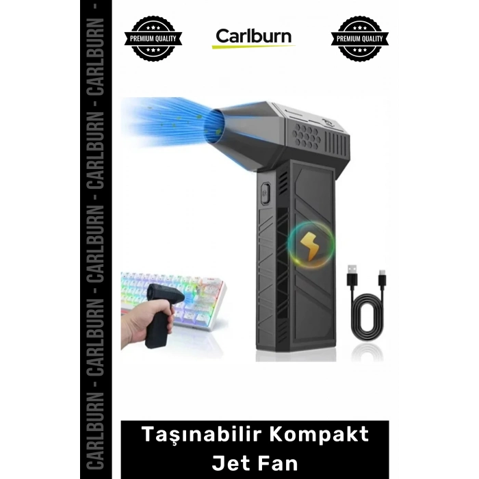 Özel Üretim Güçlü 130000 RPM Motorlu Şarjlı El Tipi Mini Hava Üfleyici Taşınabilir Kompakt Jet Fan