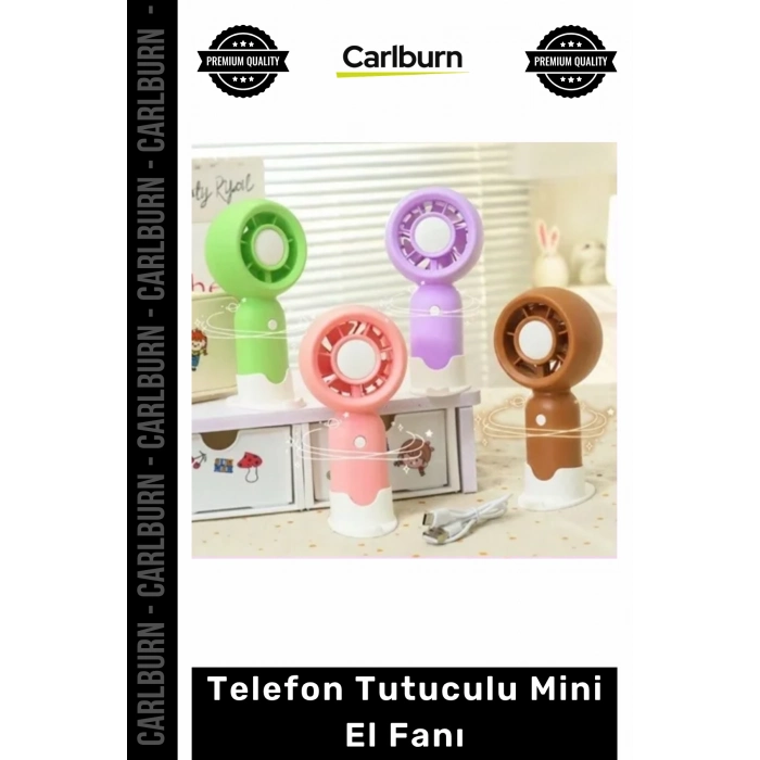 #Vantilatör Taşınabilir Kompakt Jet Şarjlı Masaüstü Güçlü Sessiz USB Telefon Tutuculu Mini El Fanı