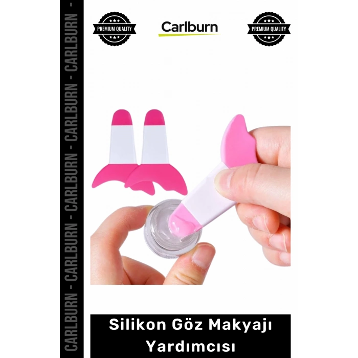 Özel Üretim Maskara Eyeliner Uygulama Aparatı Pratik Makyaj Aksesuarı Silikon Göz Makyajı Yardımcısı