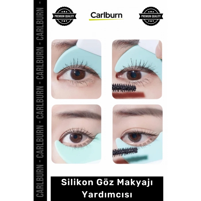 Özel Üretim Maskara Eyeliner Uygulama Aparatı Pratik Makyaj Aksesuarı Silikon Göz Makyajı Yardımcısı