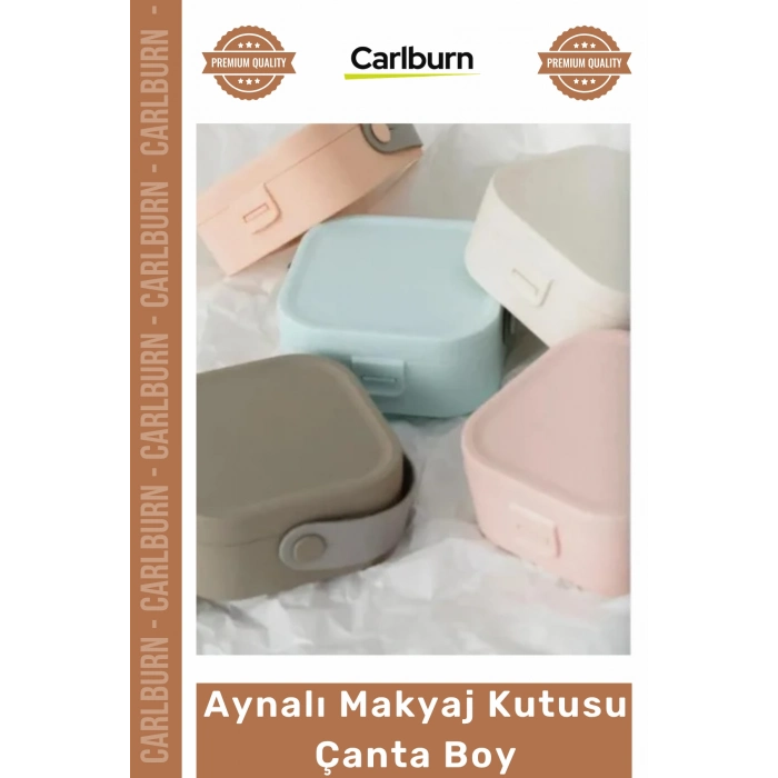 #MakyajÇantası Seyahat Tipi Takı Çantası Kompakt Şık Taşınabilir Organizer Aynalı Makyaj Kutusu Çanta Boy