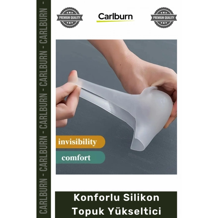 Özel Üretim Boy Uzatan Gizli Ortopedik Jel Darbe Emici Konforlu Destek Silikon Topuk Yükseltici