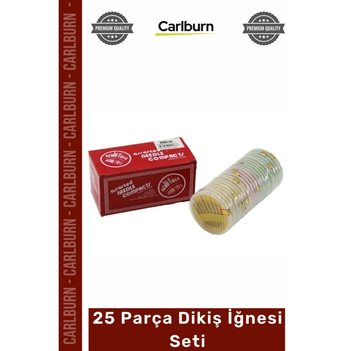 #DikişSeti Paslanmaz Çelik Profesyonel Terzi Nakış Hobi El Dikiş Kutusu 25 Parça Dikiş İğnesi Seti