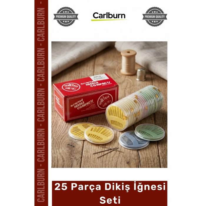 #DikişSeti Paslanmaz Çelik Profesyonel Terzi Nakış Hobi El Dikiş Kutusu 25 Parça Dikiş İğnesi Seti