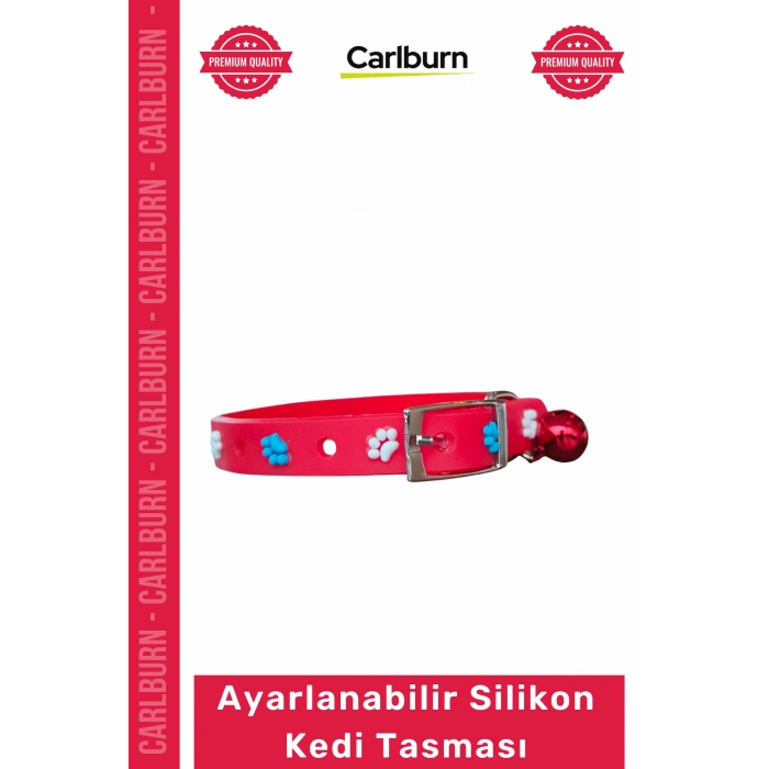 #Petshop Yumuşak Konforlu Ayarlanabilir Şık Dayanıklı Su Geçirmez Esnek Hafif Silikon Kedi Tasması
