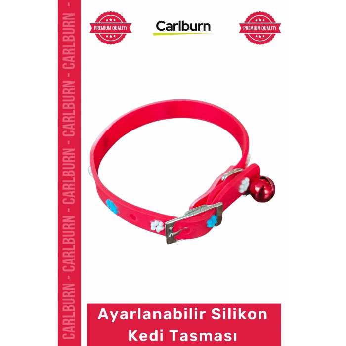 #Petshop Yumuşak Konforlu Ayarlanabilir Şık Dayanıklı Su Geçirmez Esnek Hafif Silikon Kedi Tasması