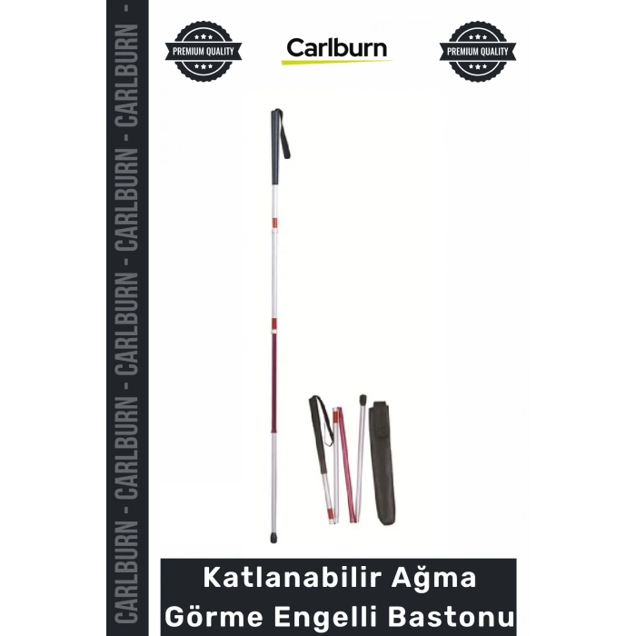 Özel Üretim Katlanabilir Hafif Alüminyum Ergonomik Tasarım Kaliteli Ağma Görme Engelli Bastonu