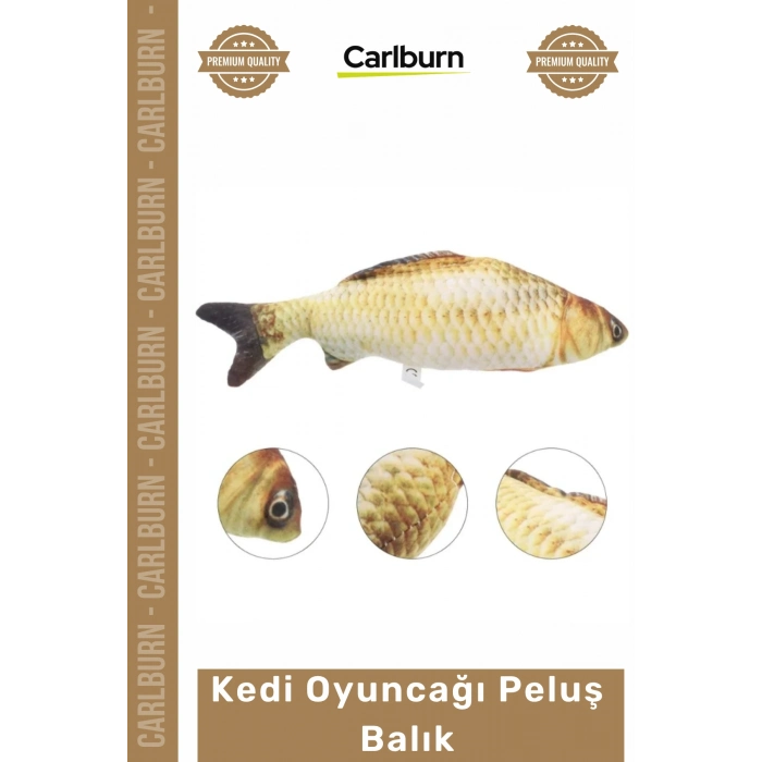 #Petshop Gerçekçi Tasarım Yumuşak Peluş Kumaş Av İçgüdüsü Destekleyen Kedi Oyuncağı Peluş Balık