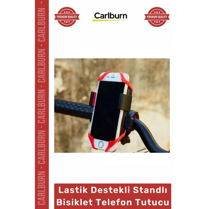 Özel Üretim Silikon Sarsıntısız Siyah Ayarlanabilir Lastik Destekli Standlı Bisiklet Telefon Tutucu
