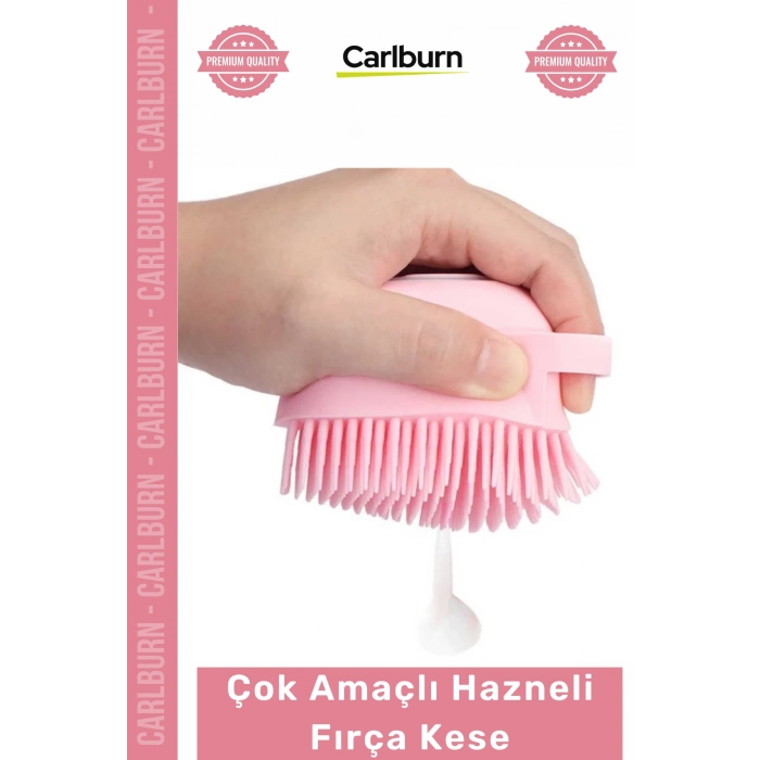 Özel Üretim Yumuşak Silikon Banyo Masaj Şampuan Duş Jeli Hazneli Vücut Çok Amaçlı Hazneli Fırça Kese