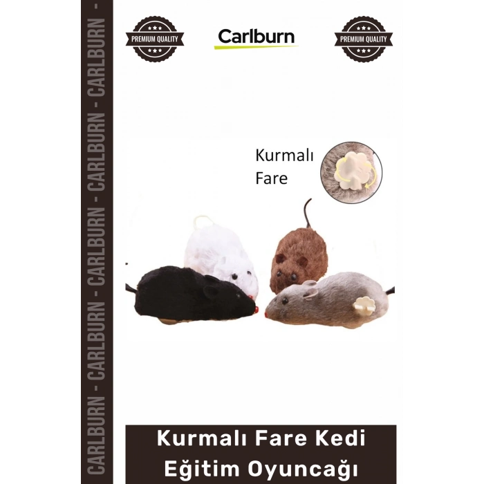 #Petshop İnteraktif Hareketli Mekanik Avcılık İçgüdü Geliştiren Kurmalı Fare Kedi Eğitim Oyuncağı