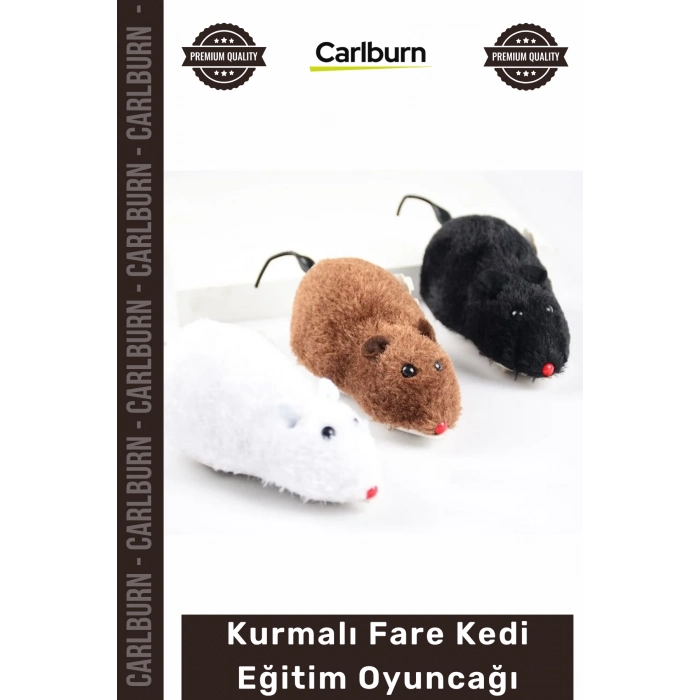 #Petshop İnteraktif Hareketli Mekanik Avcılık İçgüdü Geliştiren Kurmalı Fare Kedi Eğitim Oyuncağı