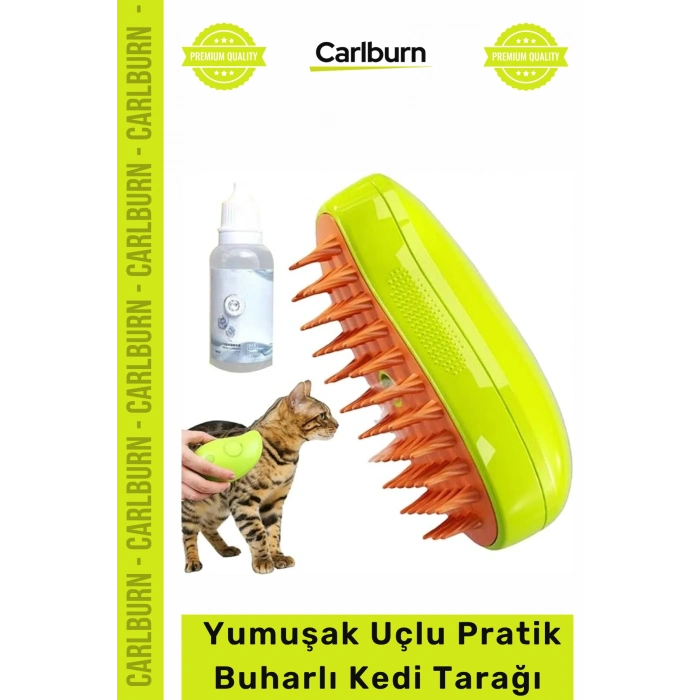 Özel Üretim Masaj Yapan Şarjlı Tüy Toplayıcı Kıl Temizleyici Yumuşak Uçlu Pratik Buharlı Kedi Tarağı
