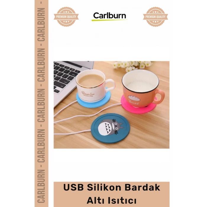 #BardakIsıtıcı Karbon Fiber Isıtma Pedli Taşınabilir Ofis Masaüstü Şık USB Silikon Bardak Altı Isıtıcı