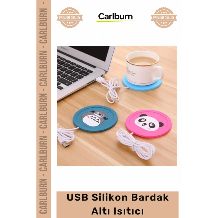 #BardakIsıtıcı Karbon Fiber Isıtma Pedli Taşınabilir Ofis Masaüstü Şık USB Silikon Bardak Altı Isıtıcı