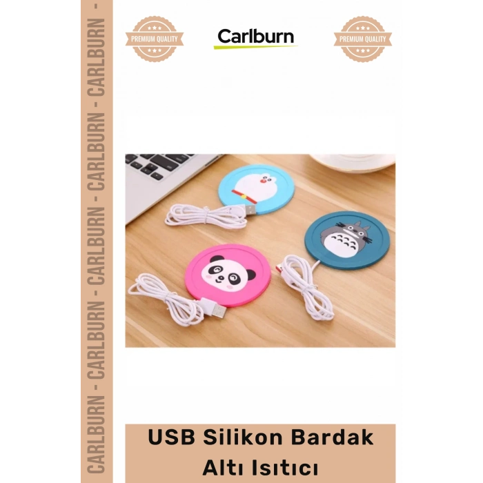 #BardakIsıtıcı Karbon Fiber Isıtma Pedli Taşınabilir Ofis Masaüstü Şık USB Silikon Bardak Altı Isıtıcı